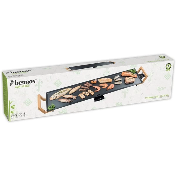 Bestron Teppanyaki XXL ABP604BB, Elektro-Grillplatte – Bild 5