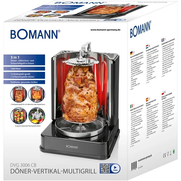 Bomann Döner-Multigrill DVG 3006 CB, Elektrogrill – Bild 7