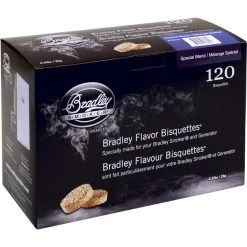 Bradley Spezial Melange Bisquetten, 120 Stück, Räucherholz