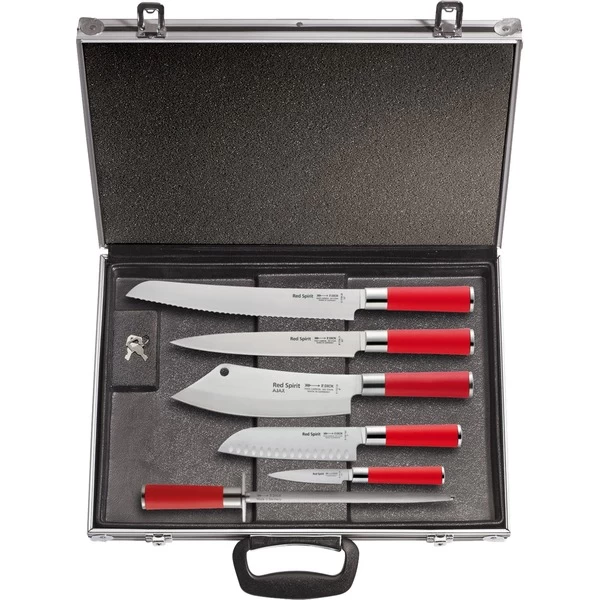 DICK Magnetkoffer "Red Spirit", 6-teilig, Messer
