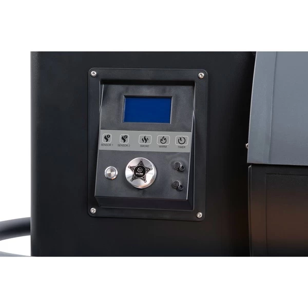 Moesta Sheriff Pelletgrill, Inkl. Frontablage PaperPlank Black Und Haken – Bild 2