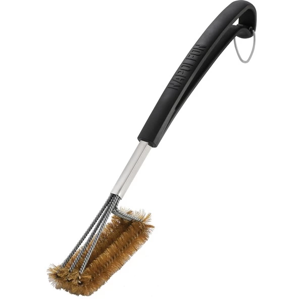Napoleon Grillbürste Dreireihig, Mit Messingborsten, Grill-Reinigungsbürste