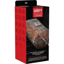 Weber CRAFTED Drehspieß-Korb Fein 7686, Grillkorb