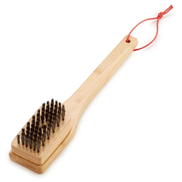 Weber Grillbürste Mit Bambus-Griff, 30cm, Grill-Reinigungsbürste